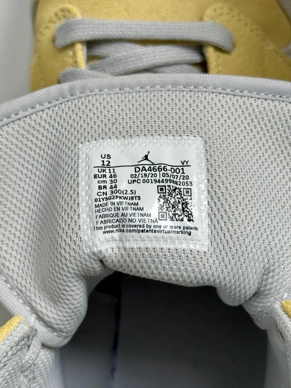 NWOB Nike Air Jordan 1 Mid - Lemon Wash Mixed Textures Yellow – Men’s 12